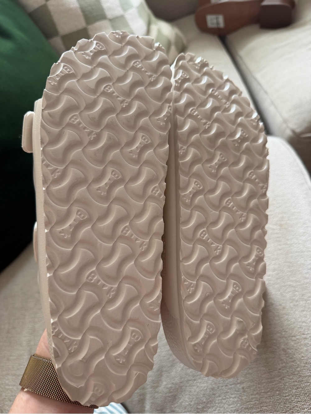 NEW Birkenstock Arizona Essential waterproof slide sandals white 39 - Picture 5 of 5